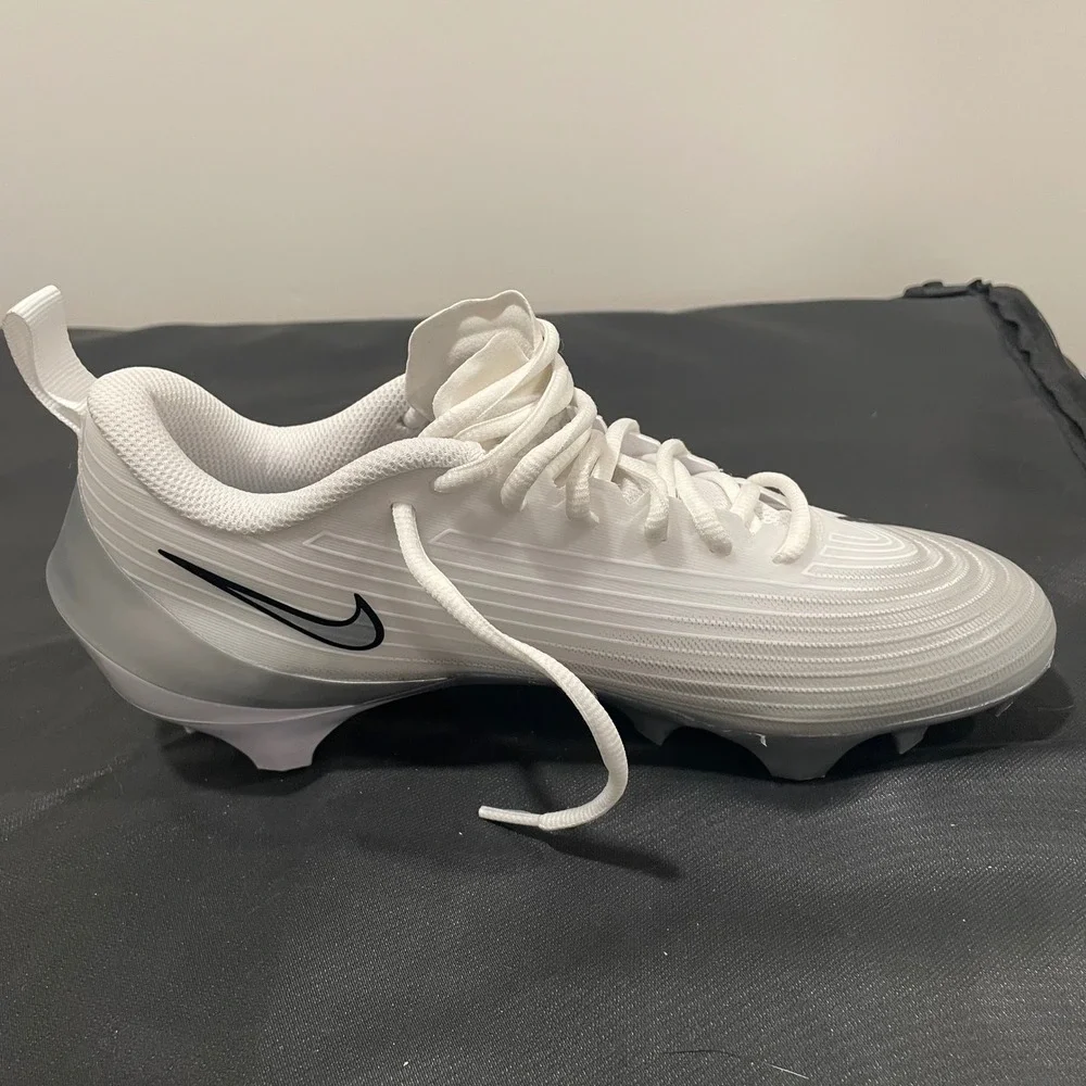Nike Vapor Edge Shark 2 Football Cleats White Grey FB3303-100 Mens Size 8